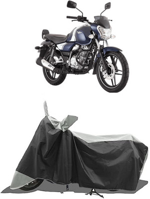 GROFATIK Two Wheeler Cover for Bajaj(v15, Grey)