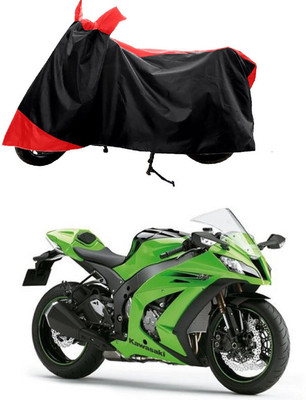GROFATIK Two Wheeler Cover for Kawasaki(Ninja ZX 10R BS6, Red)