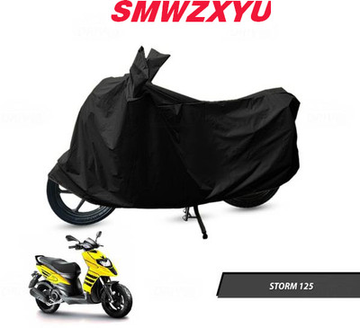 smwzxyu Waterproof Two Wheeler Cover for Aprilia(Storm 125, Black)