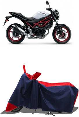 SUGASHRI Waterproof Two Wheeler Cover for Suzuki(SV650 BS6, Red, Blue)