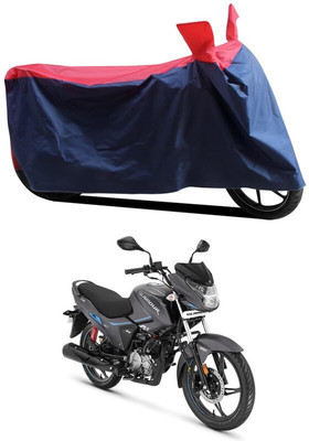 AASHTIK MART Two Wheeler Cover for Hero(Glamour, Red, Blue)