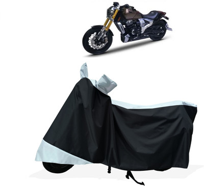 Tricway Two Wheeler Cover for TVS(Zeppelin, White)
