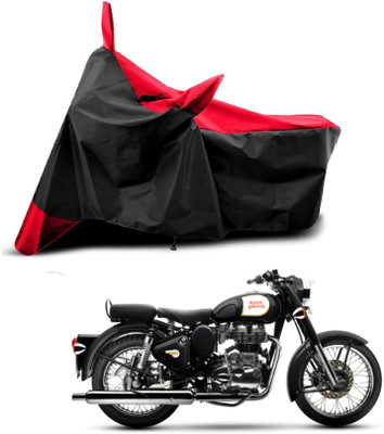 KEDIT Two Wheeler Cover for Royal Enfield(Bullet 350, Red, Black)