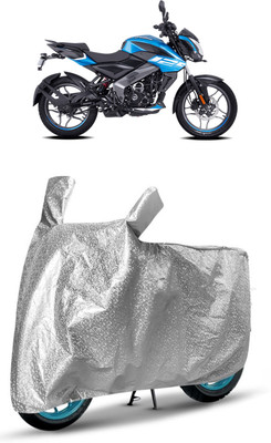 J S R Waterproof Two Wheeler Cover for Bajaj(Pulsar NS125, Silver)
