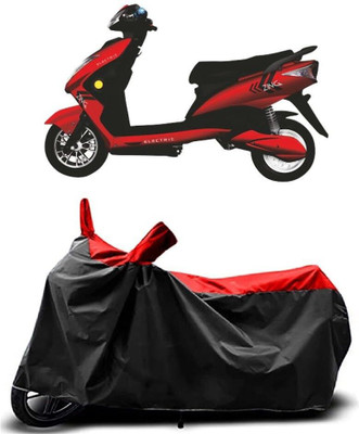 KEDIT Two Wheeler Cover for Kinetic(Zing, Red, Black)