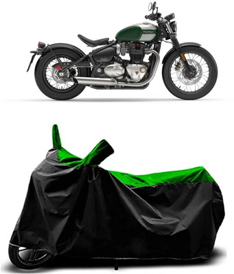 OliverX Waterproof Two Wheeler Cover for Triumph(Bonneville Bobber BS6, Green)