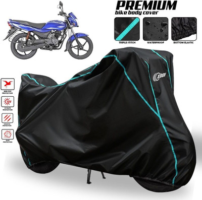 AutoGalaxy Waterproof Two Wheeler Cover for Bajaj(Platina 125, Black, Blue, Multicolor)