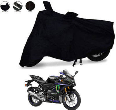 Aamaya Store Waterproof Two Wheeler Cover for Yamaha(YZF R15 V3 BS6 BS6, Black)
