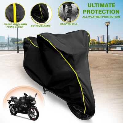 GARREGE Waterproof Two Wheeler Cover for Suzuki(Gixxer SF, Black)