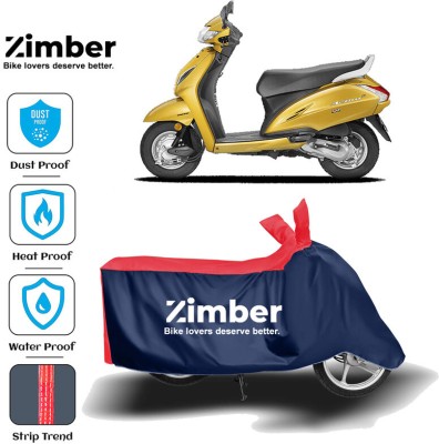 ZIMBER Two Wheeler Cover for Honda(Activa 5G, Red, Blue)