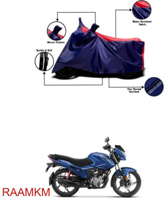 RAAMKM Two Wheeler Cover for Hero, Honda, Bajaj, Ather, TVS, Yamaha(Blue, Red)