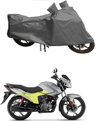 Mdstar Waterproof Two Wheeler Cover for Hero(Glamour Blaze, Grey)