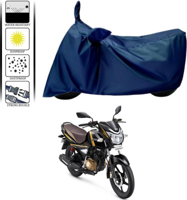 WMIZEXA Waterproof Two Wheeler Cover for TVS(Victor BS6, Blue)