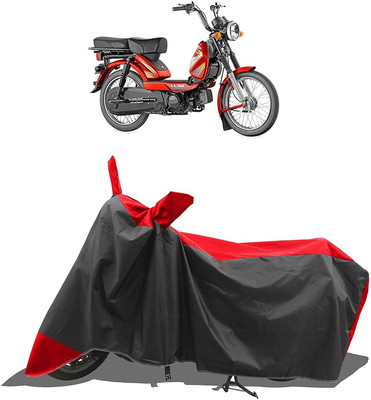 APNEK Waterproof Two Wheeler Cover for TVS(Heavy Duty Super XL, Red, Black)