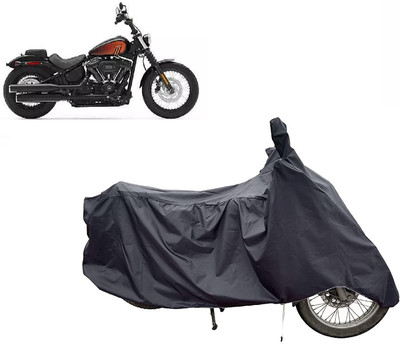 CoNNexXxionS Two Wheeler Cover for Harley Davidson(Street Bob, Grey)