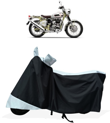 Tricway Two Wheeler Cover for Royal Enfield(Bullet Trials 500, White)