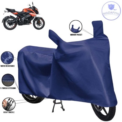 MADAFIYA Waterproof Two Wheeler Cover for Bajaj(Pulsar NS125, Blue)