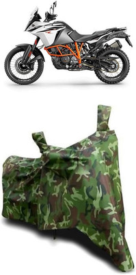 ATBROTHERS Waterproof Two Wheeler Cover for KTM(1050 Adventure BS6, Multicolor, Green)