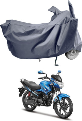 Amexride Two Wheeler Cover for Hero(Glamour FI, Grey)