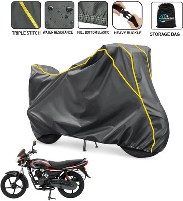 AUTOBIRSA Waterproof Two Wheeler Cover for Bajaj(Platina 100 DTS-i, Grey)