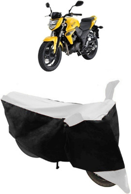 Varnwal E Commerce Waterproof Two Wheeler Cover for Mahindra(Stallio, White, Black)
