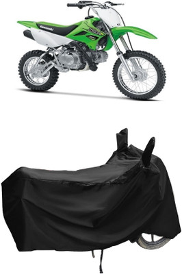 Autoprime Two Wheeler Cover for Kawasaki(KLX 110, Black)