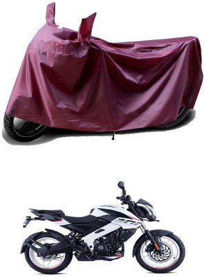 THE REAL ARV Waterproof Two Wheeler Cover for Bajaj(Pulsar 200NS FI BS6, Maroon)