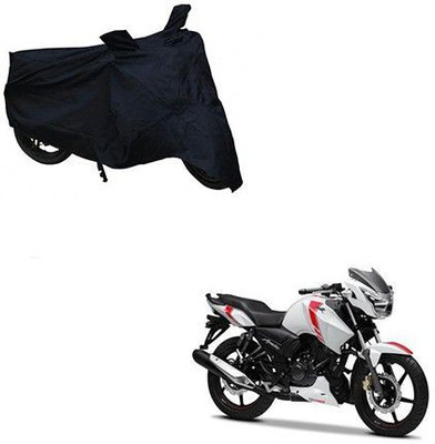DeepShakshi AUTOMOTIVE Waterproof Two Wheeler Cover for TVS(Apache RTR 160, Black)