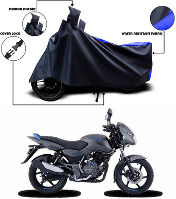 ANTHUB Waterproof Two Wheeler Cover for Bajaj(Pulsar 125, Blue, Black)