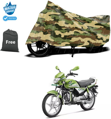 CODOKI Waterproof Two Wheeler Cover for Hero(HF Deluxe Eco, Yellow)