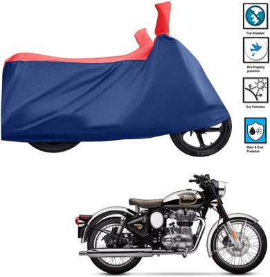 CODOKI Waterproof Two Wheeler Cover for Royal Enfield(Classic Chrome, Red)