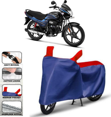 DeepShakshi AUTOMOTIVE Waterproof Two Wheeler Cover for Hero(Passion Plus, Red)