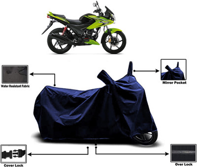 Amexride Two Wheeler Cover for Honda(CBF Stunner, Blue)