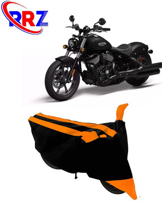 RRZ Waterproof Two Wheeler Cover for Indian(Chief, Black, Orange)