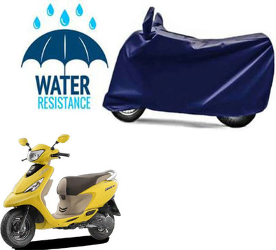 DeepShakshi AUTOMOTIVE Waterproof Two Wheeler Cover for TVS(Scooty Zest BS6, Blue)