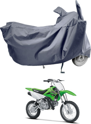 Amexride Two Wheeler Cover for Kawasaki(KLX 110, Grey)