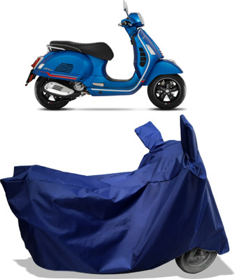 Amexride Two Wheeler Cover for Vespa(GTS Super 300 BS6, Blue)