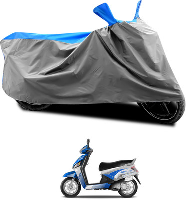PAGORA Waterproof Two Wheeler Cover for Mahindra(Gusto Electric, Grey, Blue)