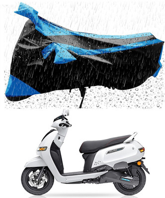 Mdstar Waterproof Two Wheeler Cover for TVS(iQube Electric, Blue, Black)