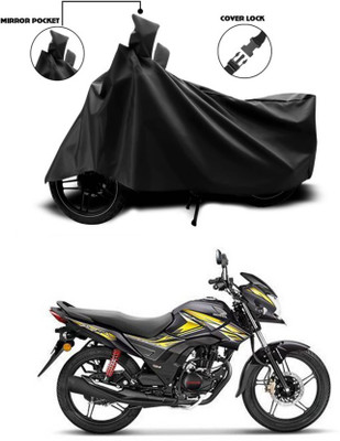 AASHTIK MART Two Wheeler Cover for Honda(CB Shine SP, Black)