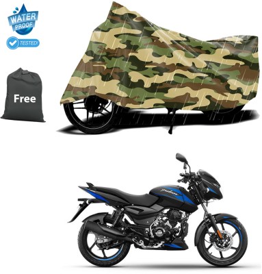 CODOKI Waterproof Two Wheeler Cover for Bajaj(Pulsar 125, Yellow)