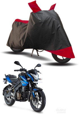 KEDIT Two Wheeler Cover for Bajaj(Pulsar 200NS FI, Red, Black)