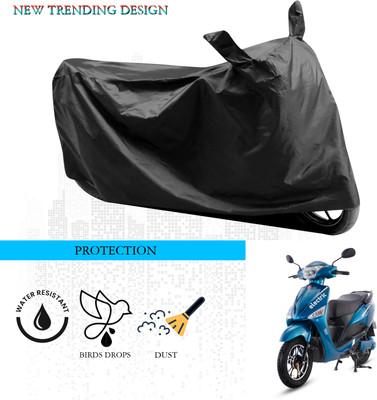 ANTHUB Waterproof Two Wheeler Cover for Hero(Electric Optima, Black)