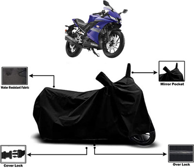 Amexride Two Wheeler Cover for Yamaha(YZF R15 S, Black)