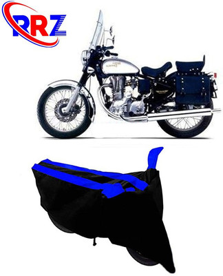 RRZ Waterproof Two Wheeler Cover for Royal Enfield(Machismo 350, Black, Blue)