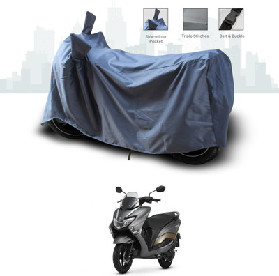 ANTHUB Waterproof Two Wheeler Cover for Suzuki(Burgman Street 125, Grey)