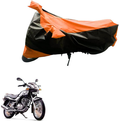 Mdstar Waterproof Two Wheeler Cover for TVS(Fiero F2, Black, Orange)