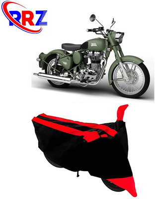 AutoGalaxy Waterproof Two Wheeler Cover for Royal Enfield(Battle Green, Black, Red)