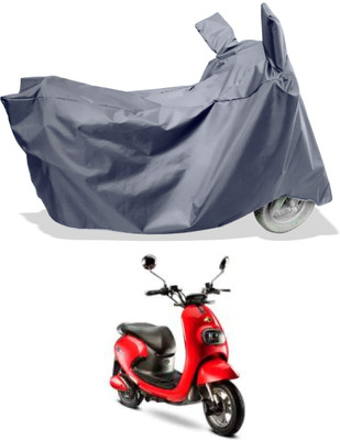 Amexride Two Wheeler Cover for Evolet(Pony BS6, Grey)