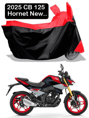 Amexride Two Wheeler Cover for Honda(CB, Red)